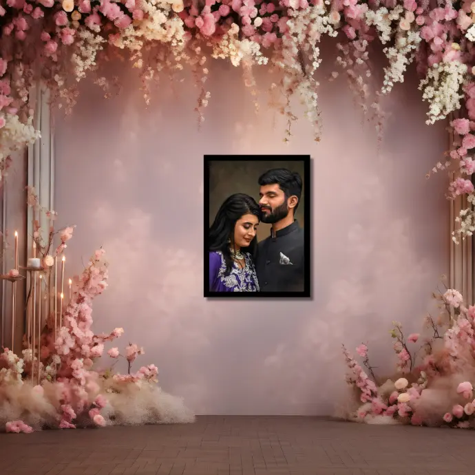 Double face digital painting